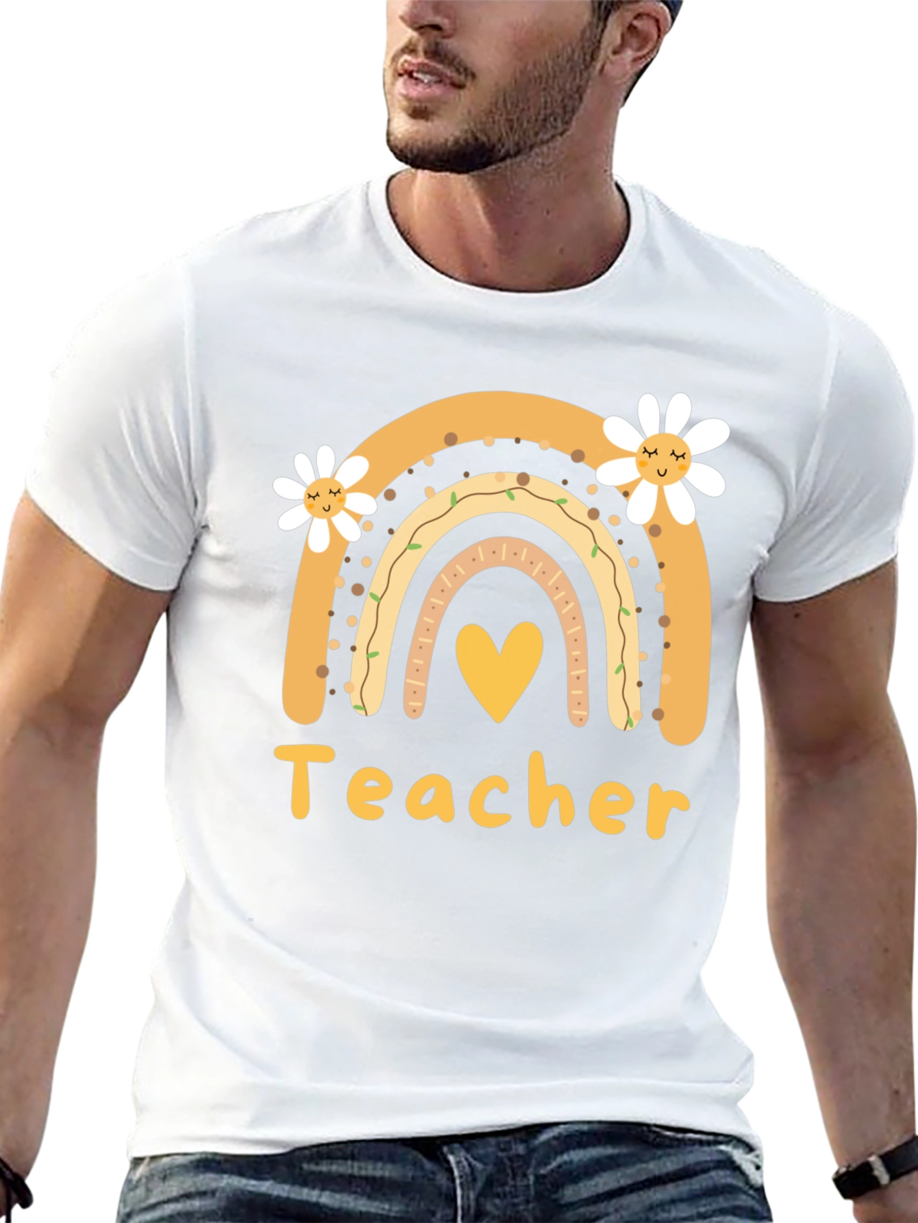 Teacher Rainbow Graphic Tee
