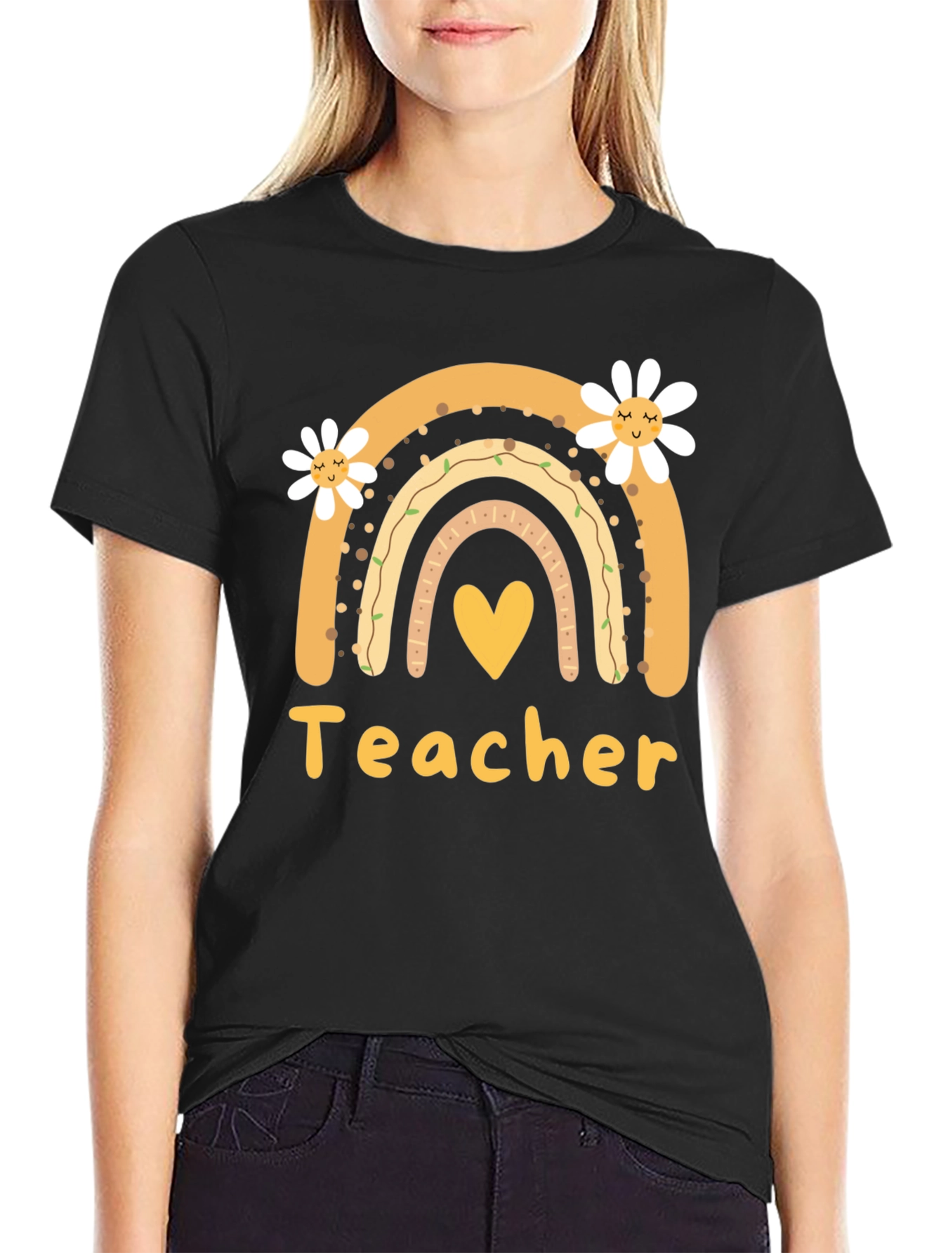 Teacher Rainbow Graphic Tee