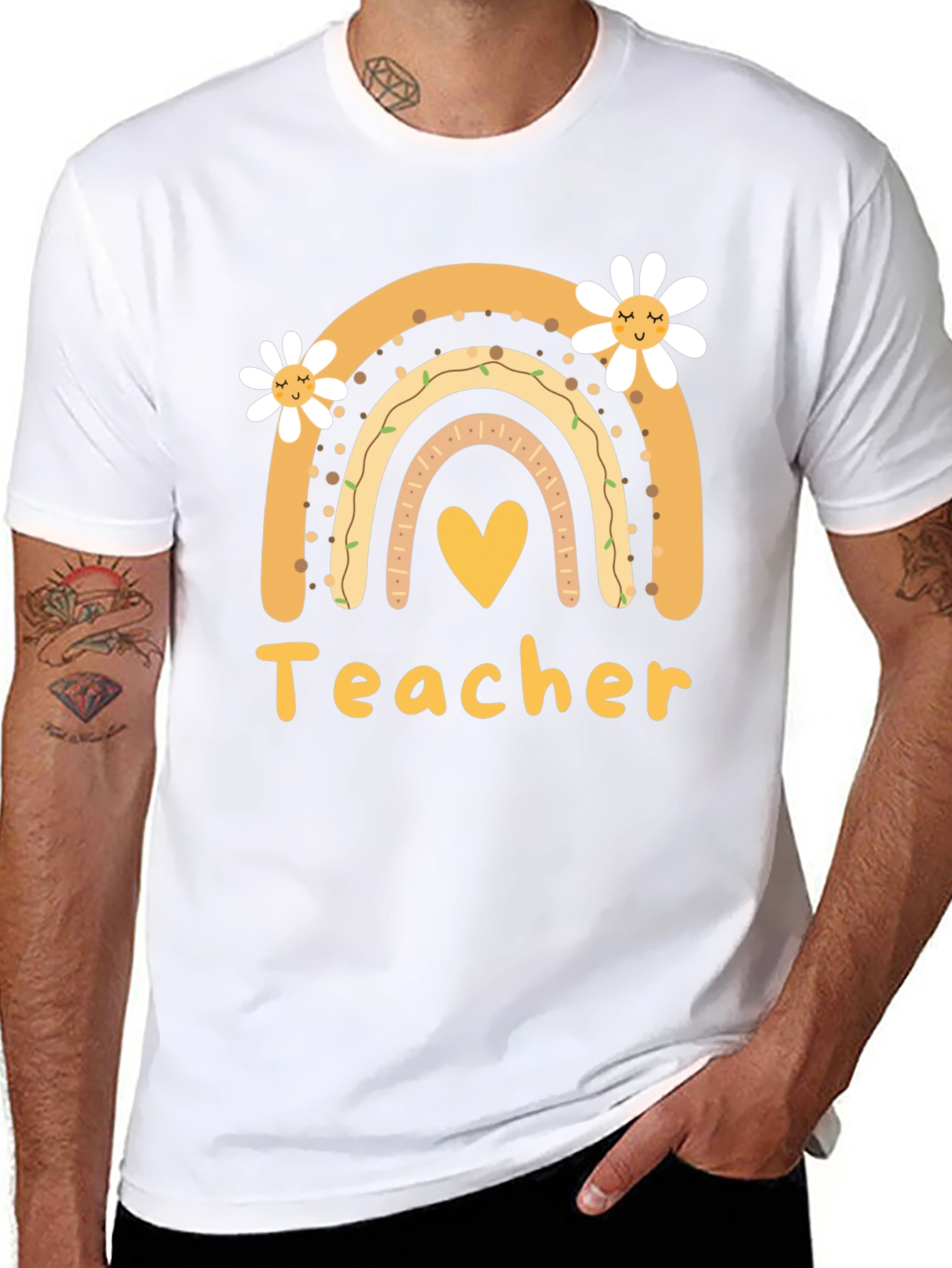 Teacher Rainbow Graphic Tee