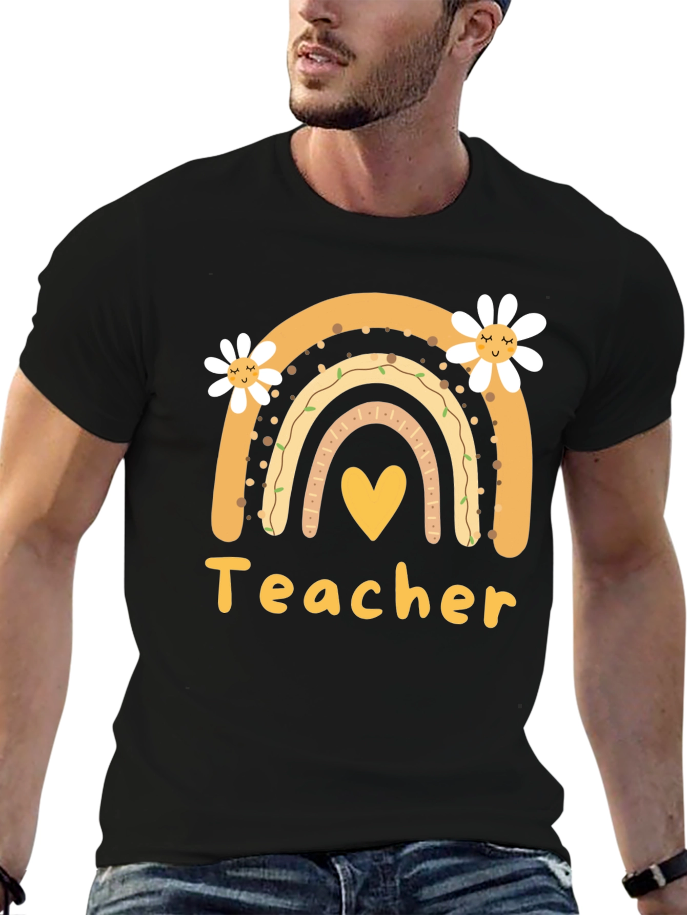Teacher Rainbow Graphic Tee