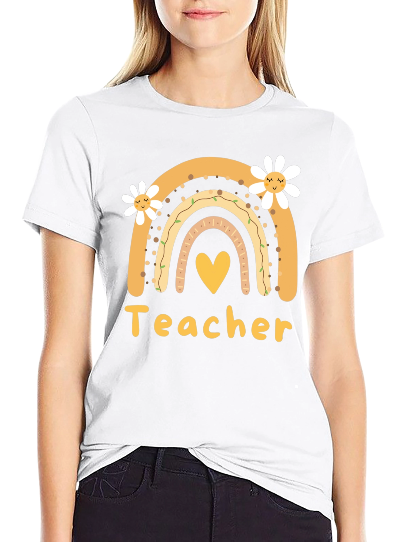 Teacher Rainbow Graphic Tee