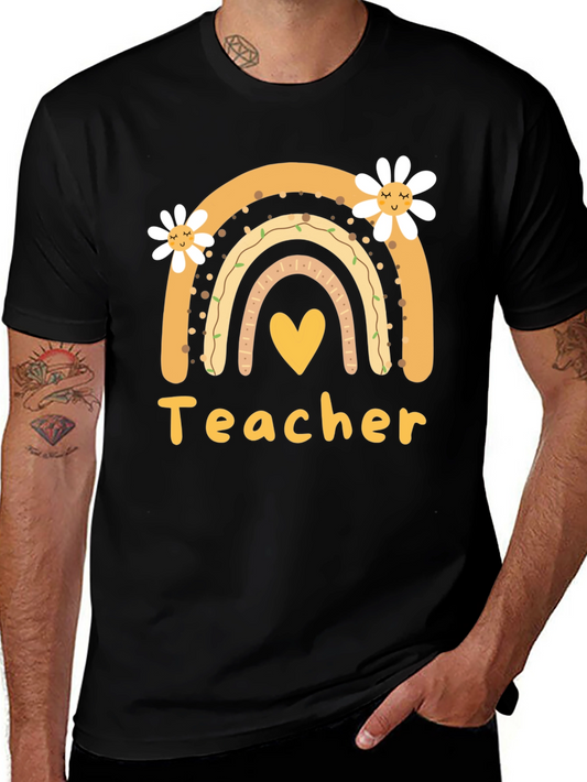 Teacher Rainbow Graphic Tee