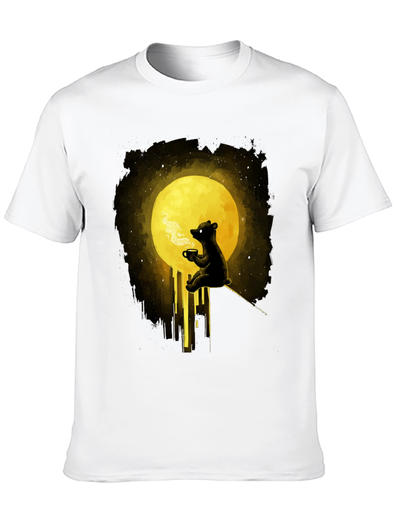 Bear Moon Coffee T-Shirt - Graphic Tee