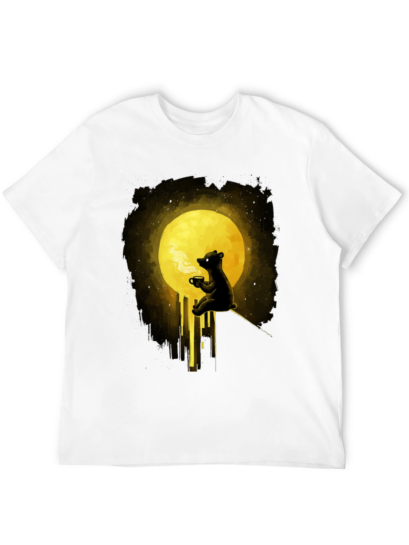 Bear Moon Coffee T-Shirt - Graphic Tee