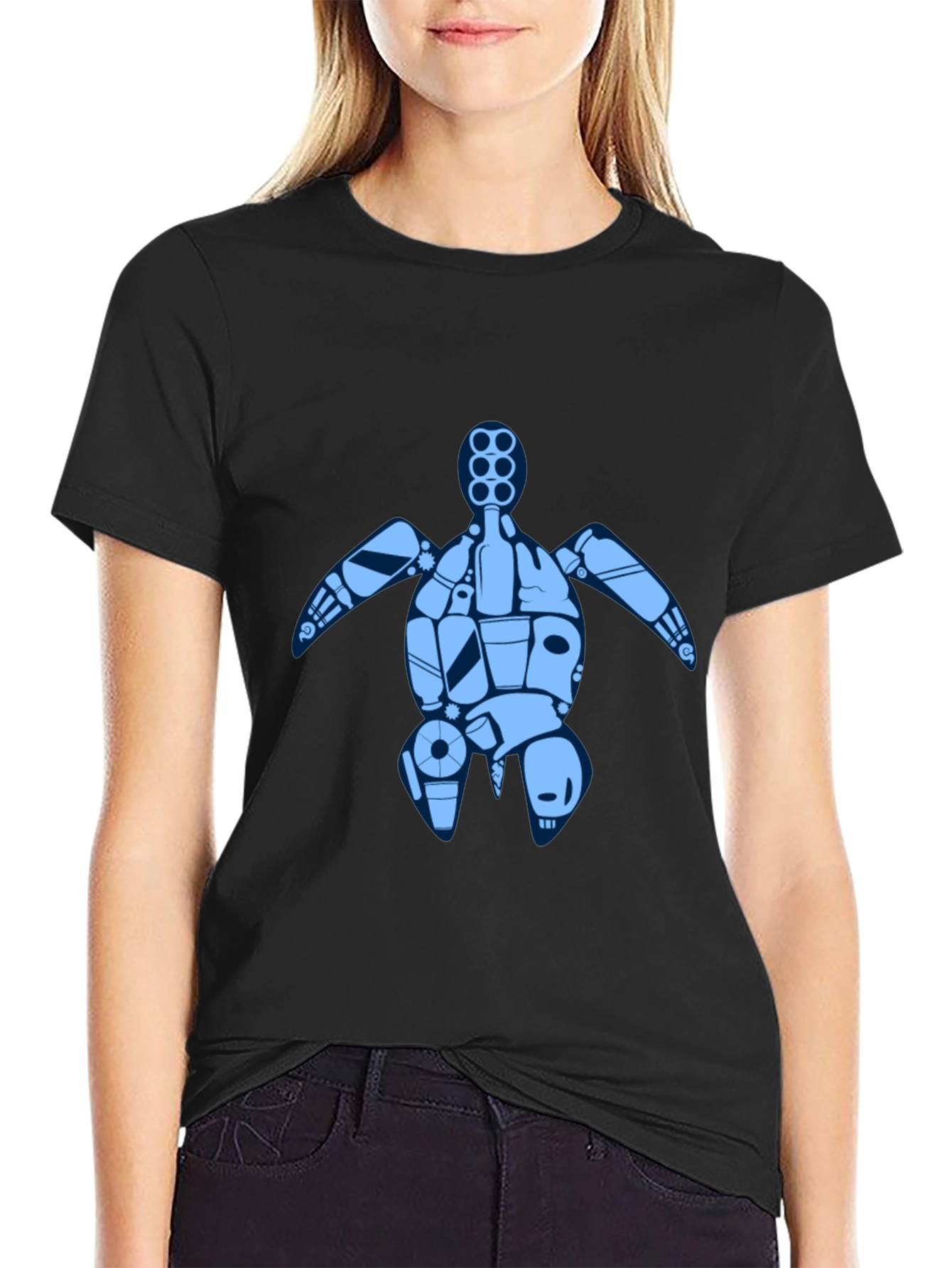 Black Turtle Graphic T-Shirt
