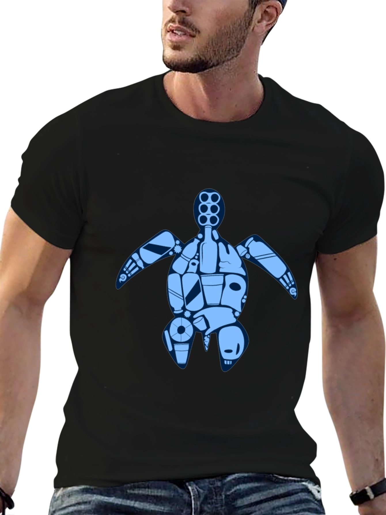 Black Turtle Graphic T-Shirt