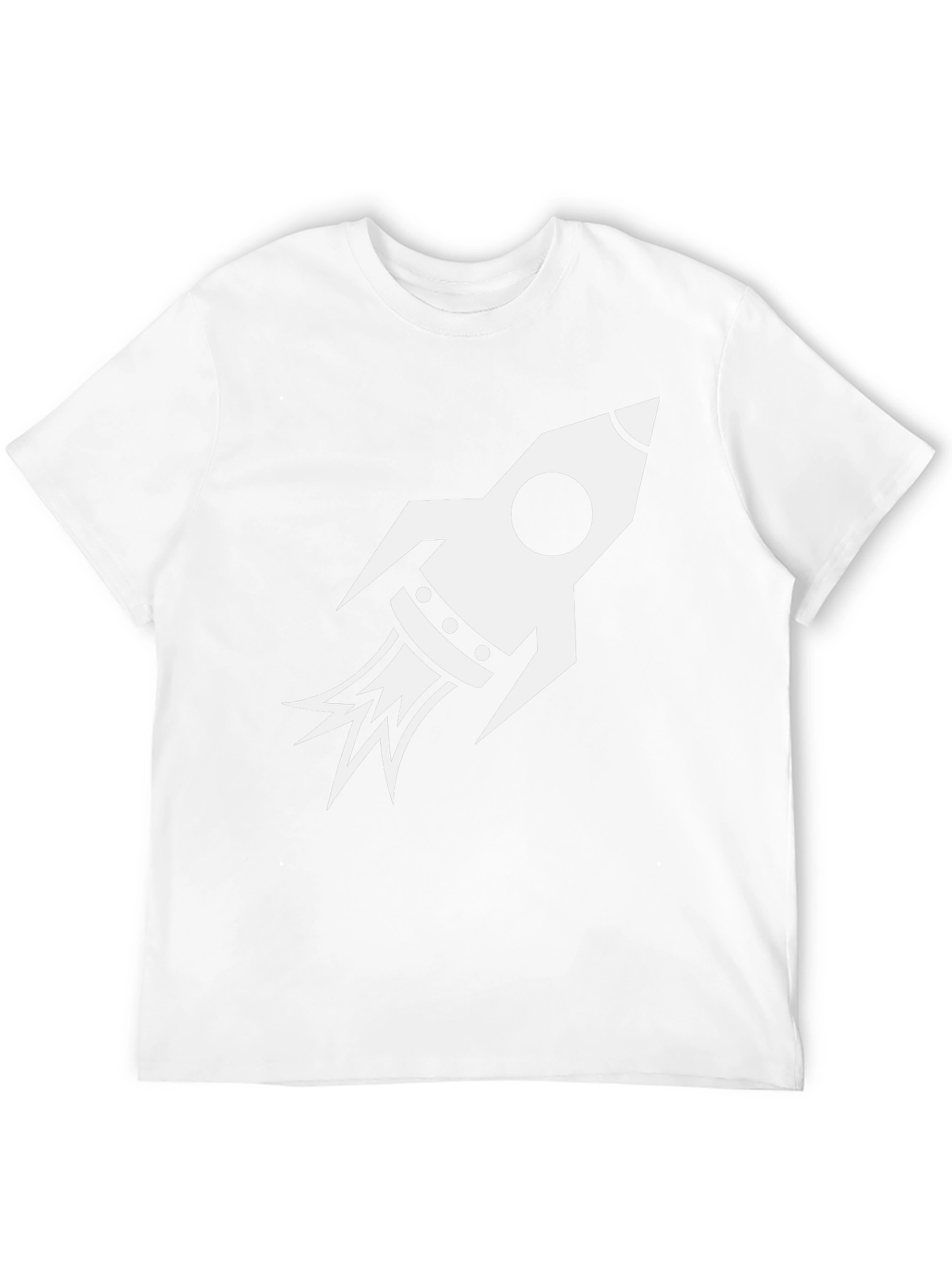 Rocket Graphic Black Tee - Blast Off in Style!