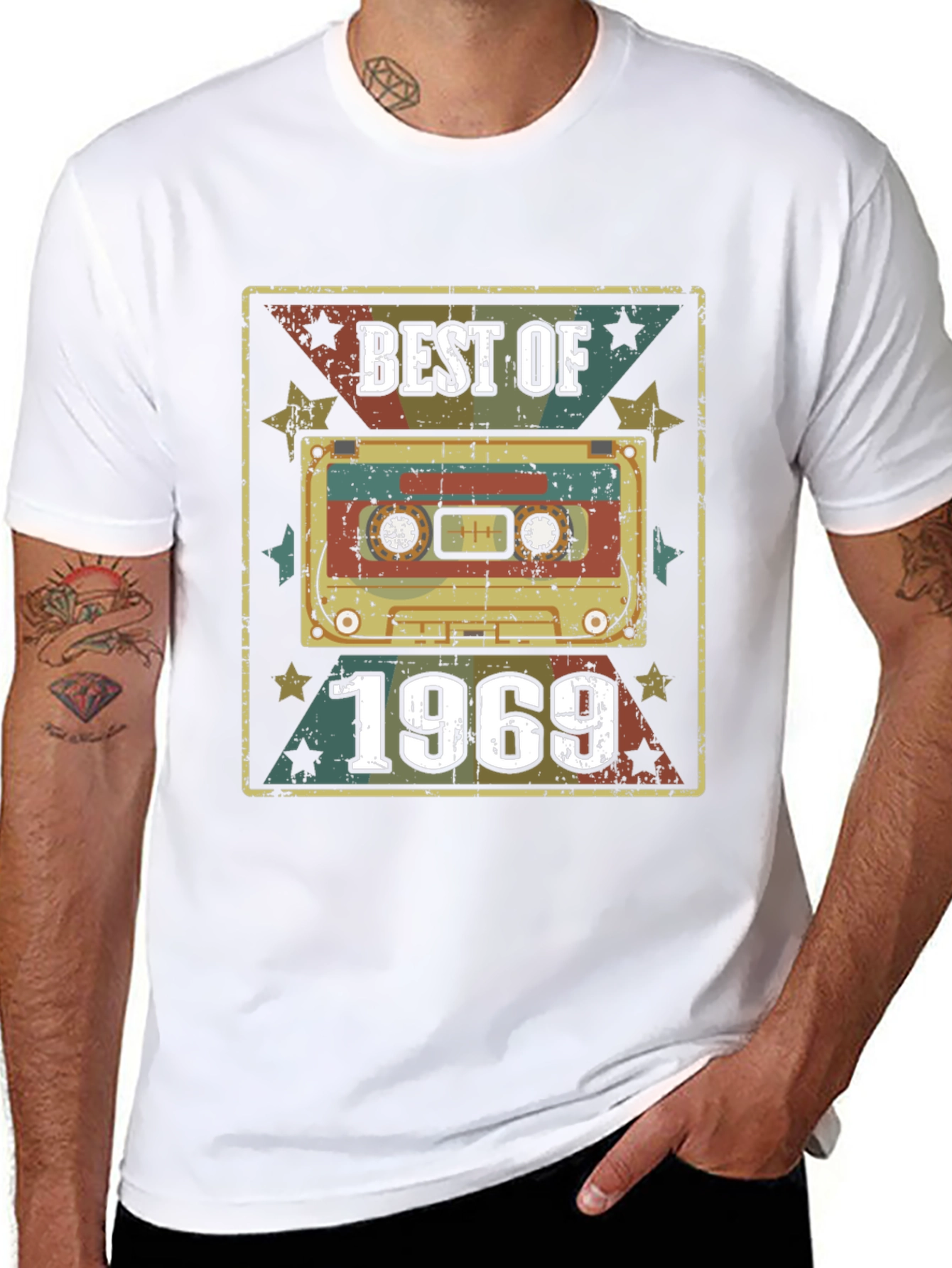 Best of 1969 Retro Cassette Tape Graphic T-Shirt