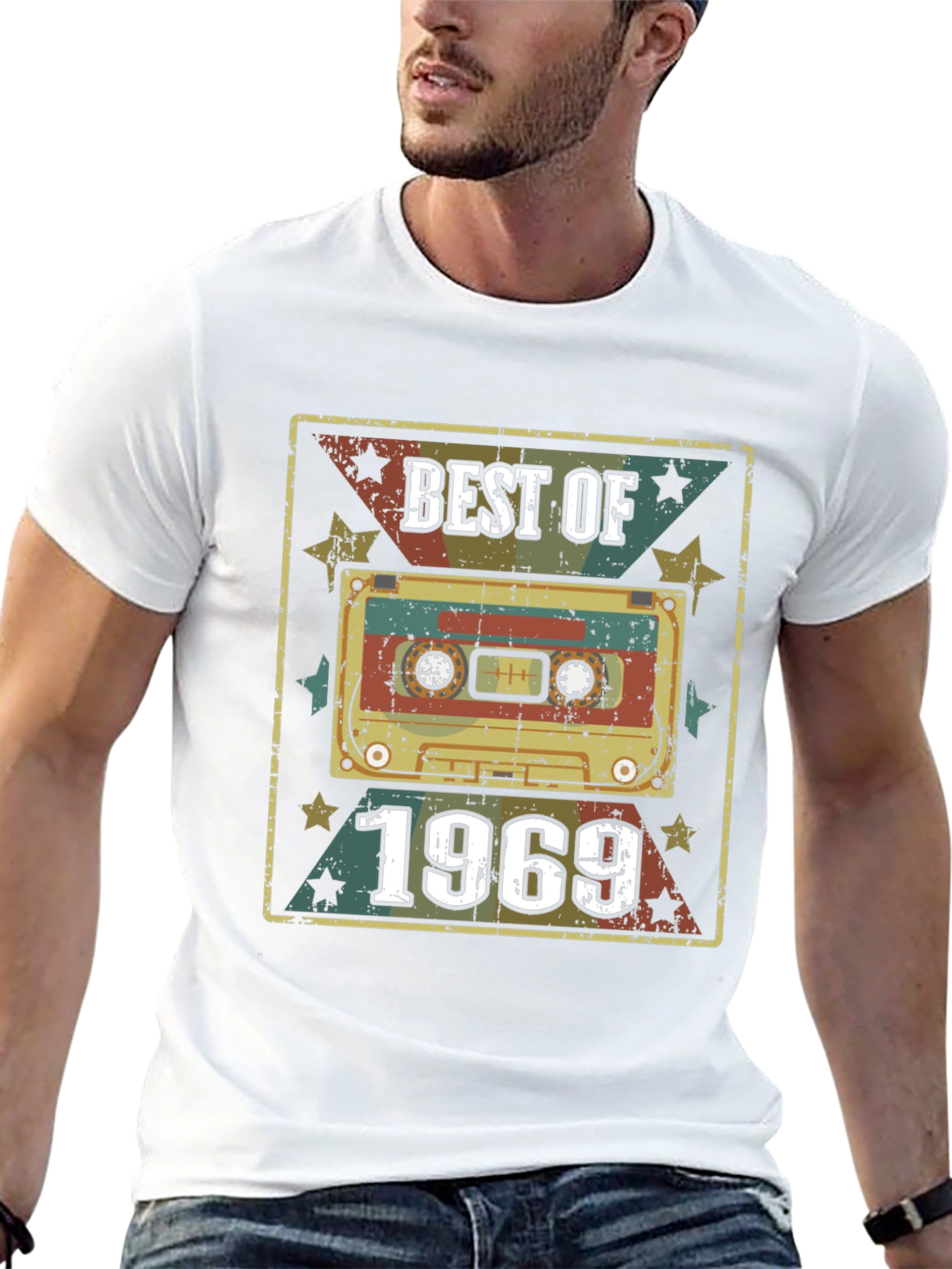 Best of 1969 Retro Cassette Tape Graphic T-Shirt