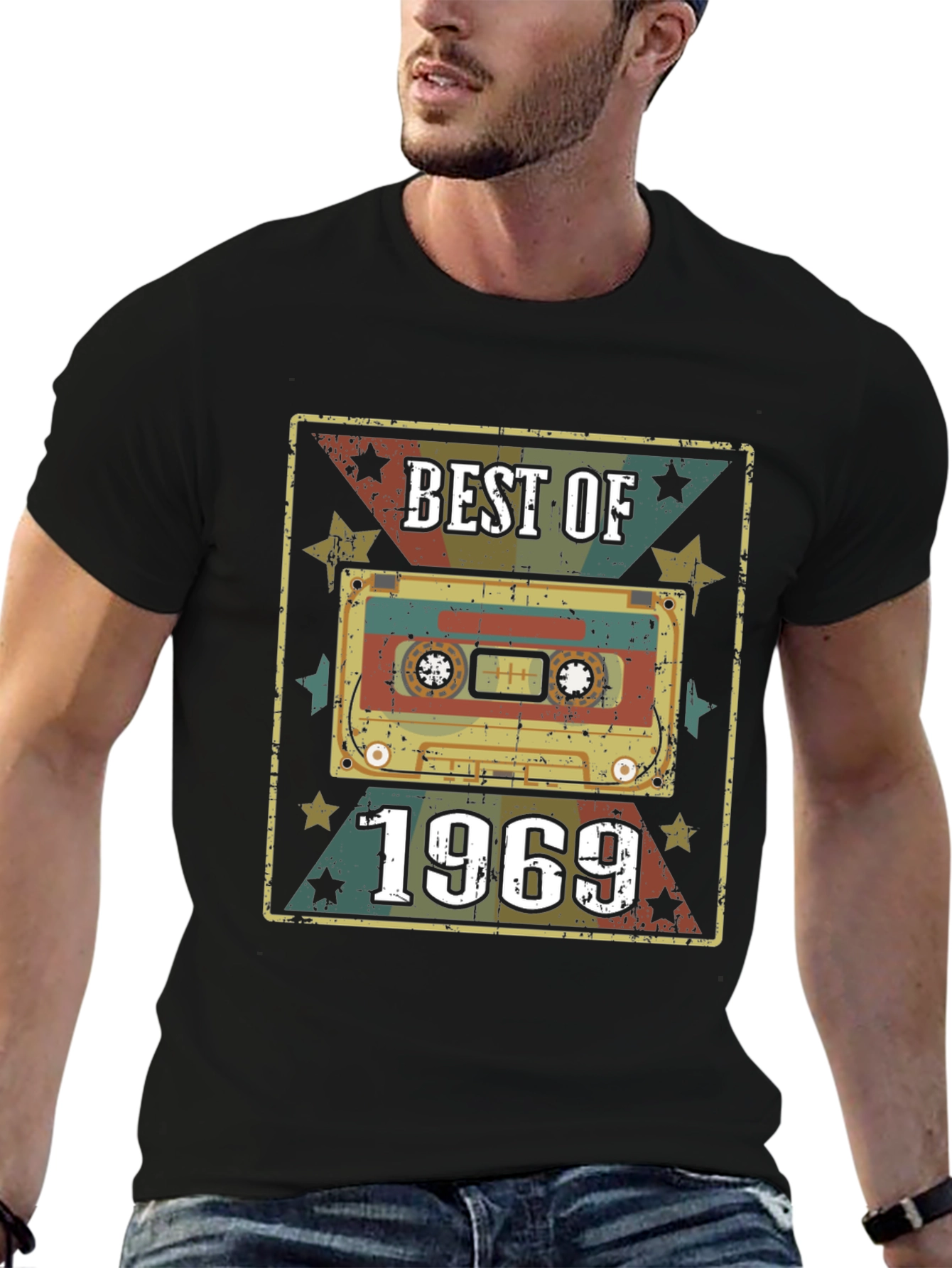 Best of 1969 Retro Cassette Tape Graphic T-Shirt