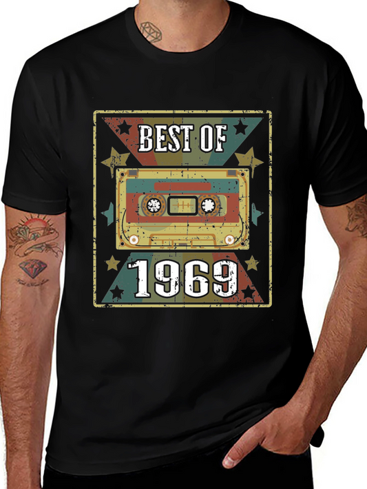Best of 1969 Retro Cassette Tape Graphic T-Shirt