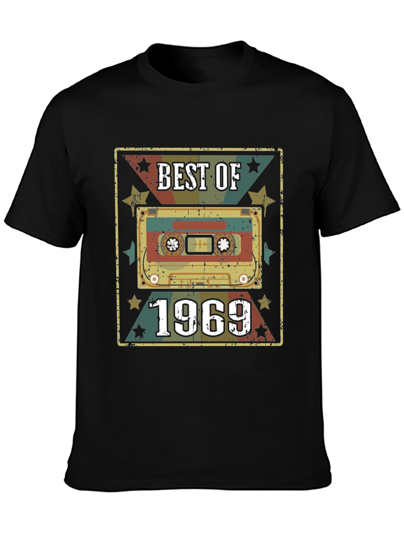 Best of 1969 Retro Cassette Tape Graphic T-Shirt