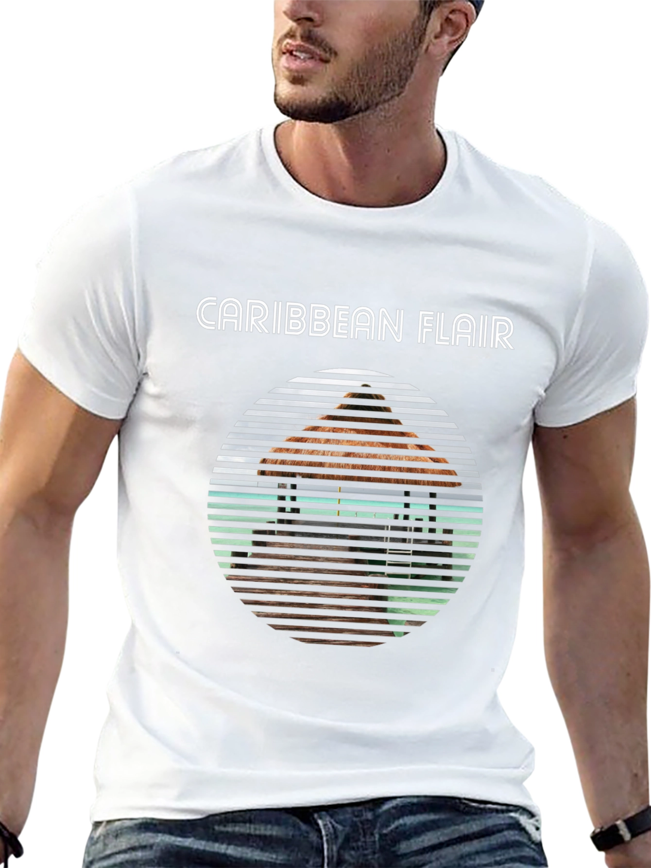 Caribbean Flair Graphic T-Shirt