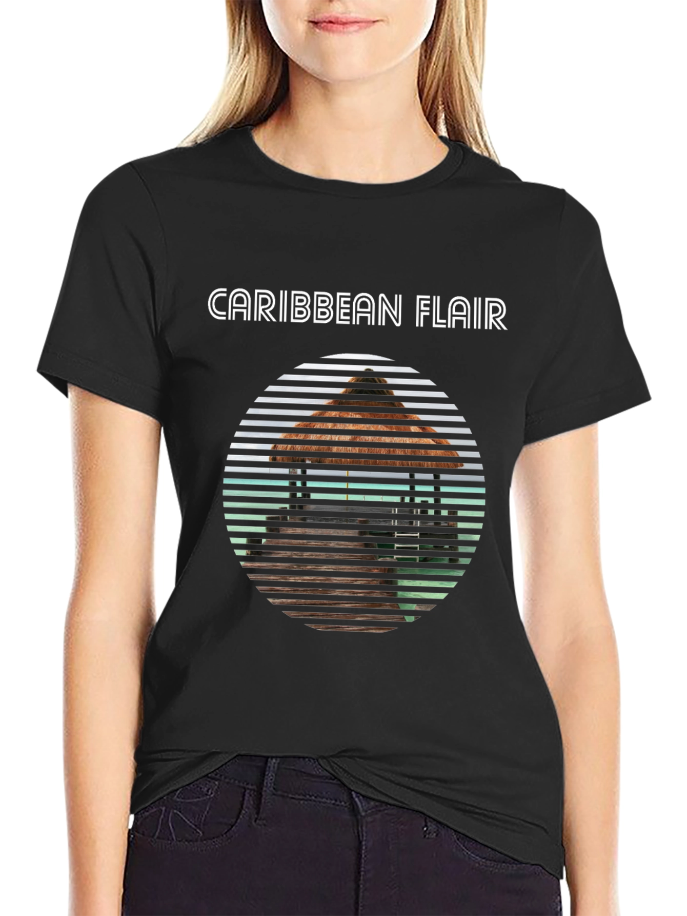 Caribbean Flair Graphic T-Shirt