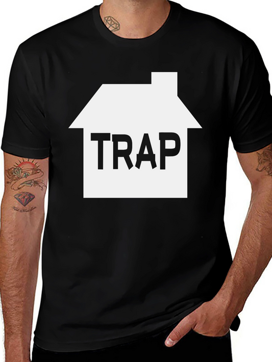 TRAP House Graphic Tee - Mens Black T-Shirt