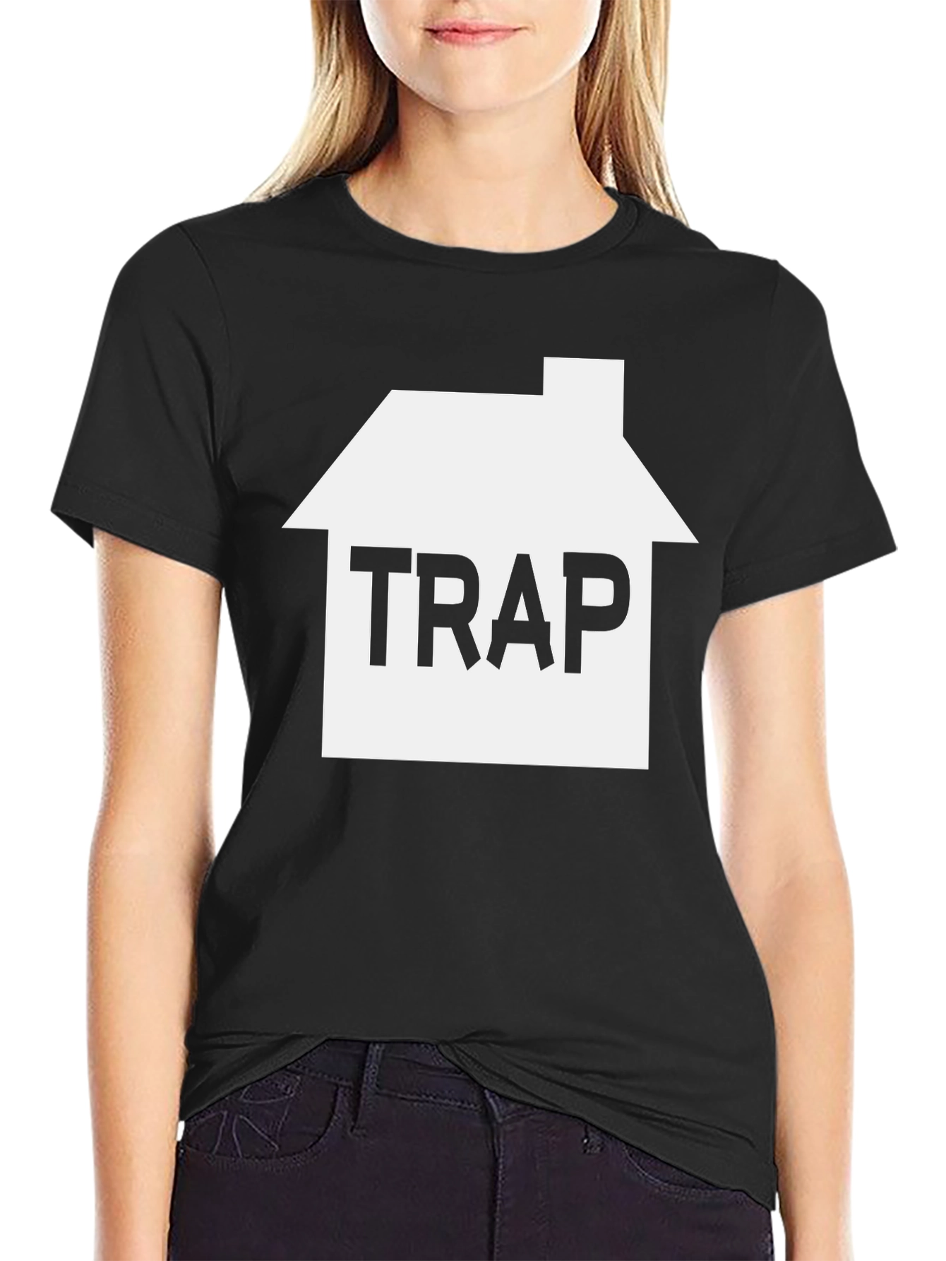 TRAP House Graphic Tee - Mens Black T-Shirt