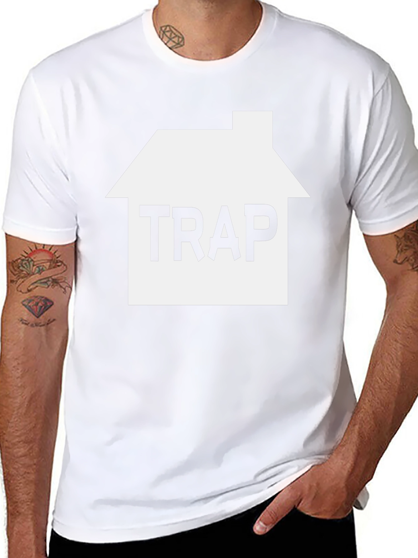 TRAP House Graphic Tee - Mens Black T-Shirt