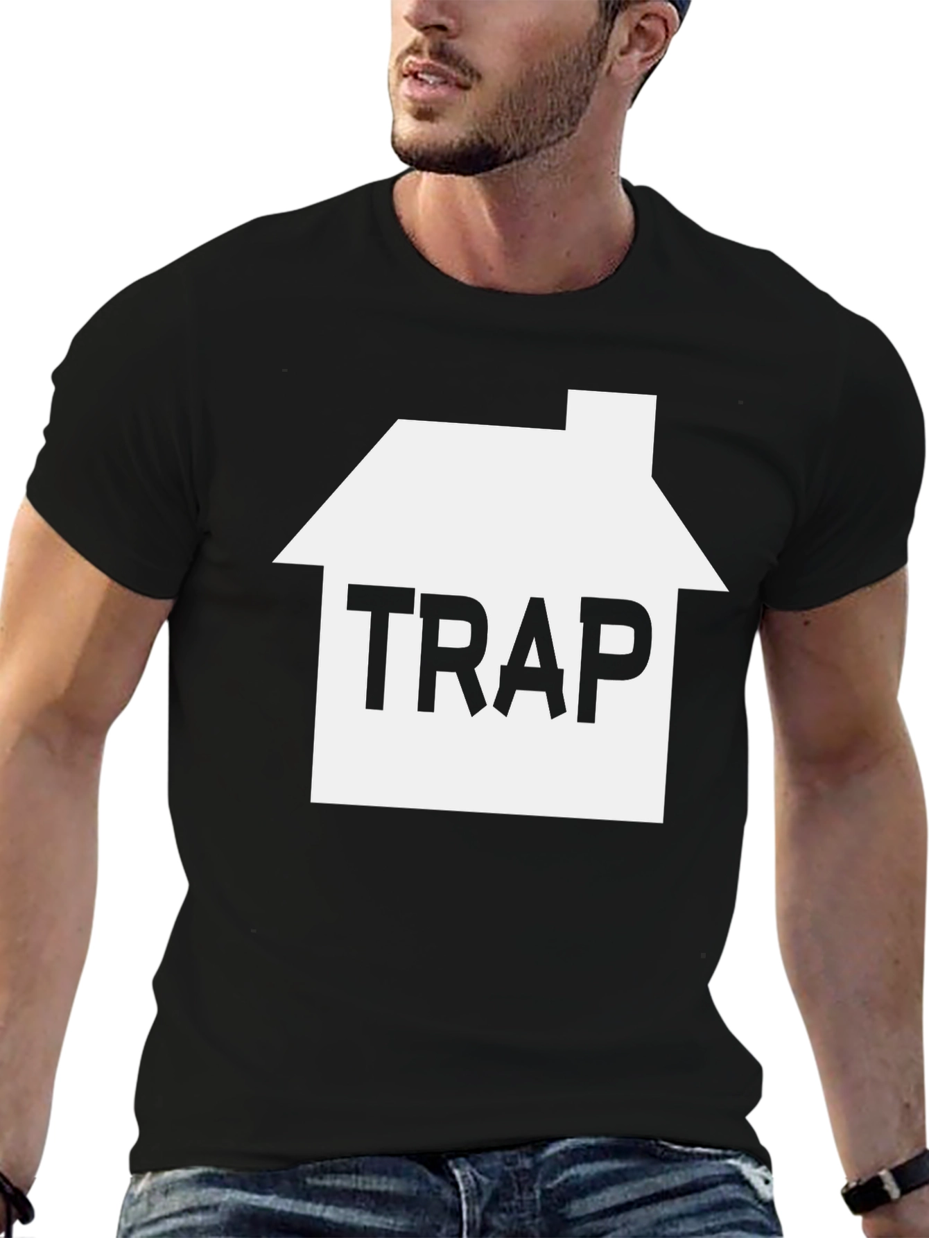 TRAP House Graphic Tee - Mens Black T-Shirt