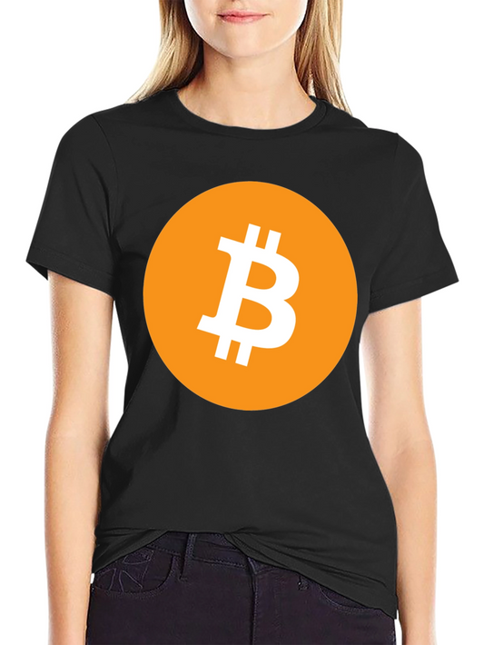 Bitcoin Logo Graphic Tee - Black