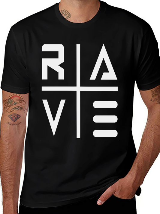 Rave Graphic Tee - Bold Style Black T-Shirt