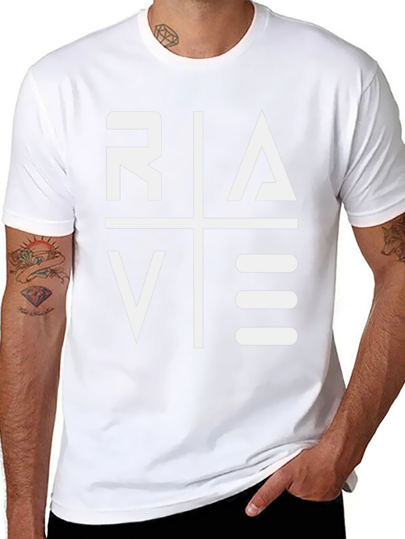 Rave Graphic Tee - Bold Style Black T-Shirt