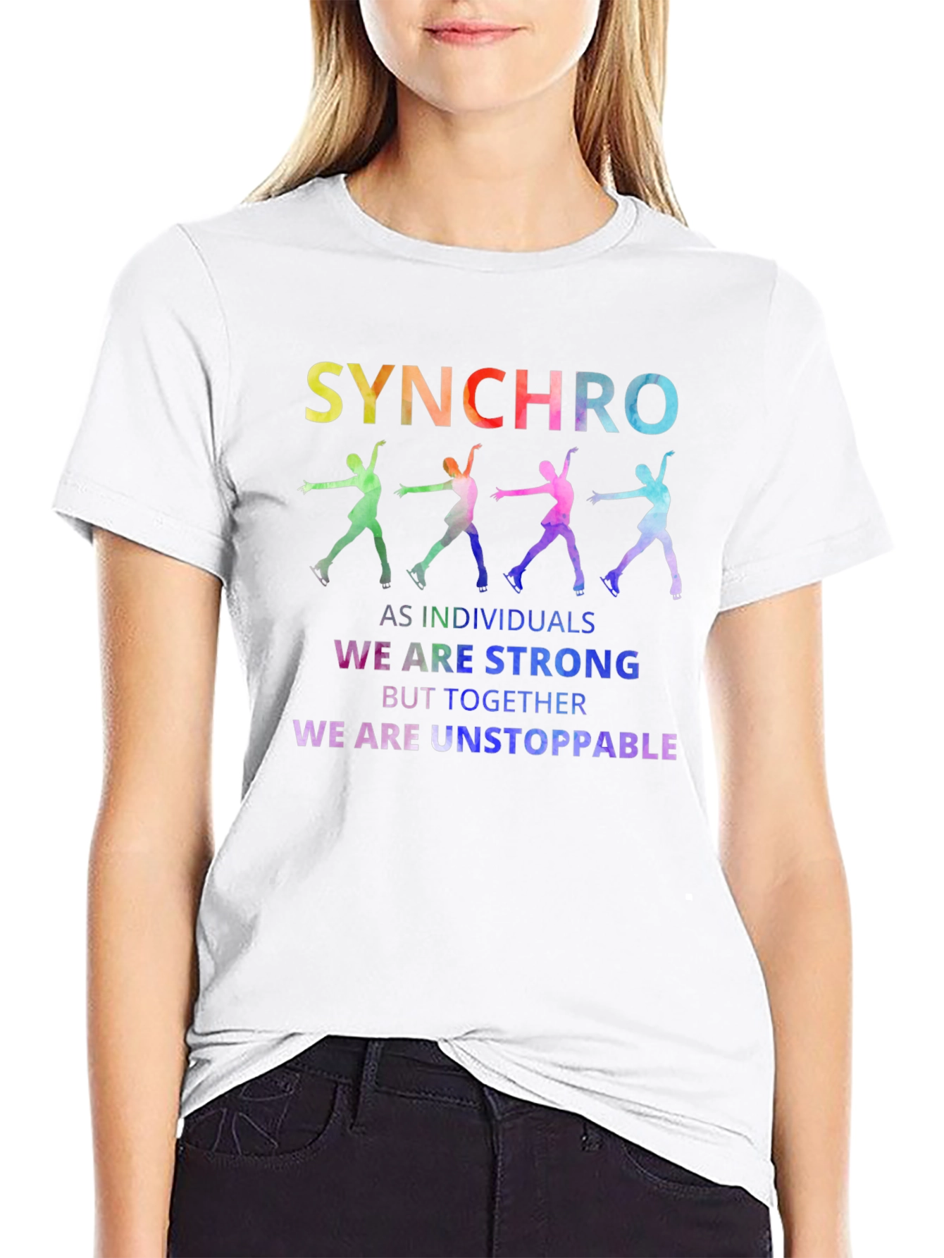 Synchro Ice Skating Team Shirt - Strong & Unstoppable