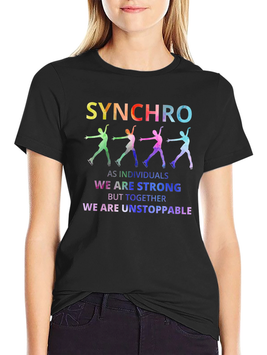 Synchro Ice Skating Team Shirt - Strong & Unstoppable