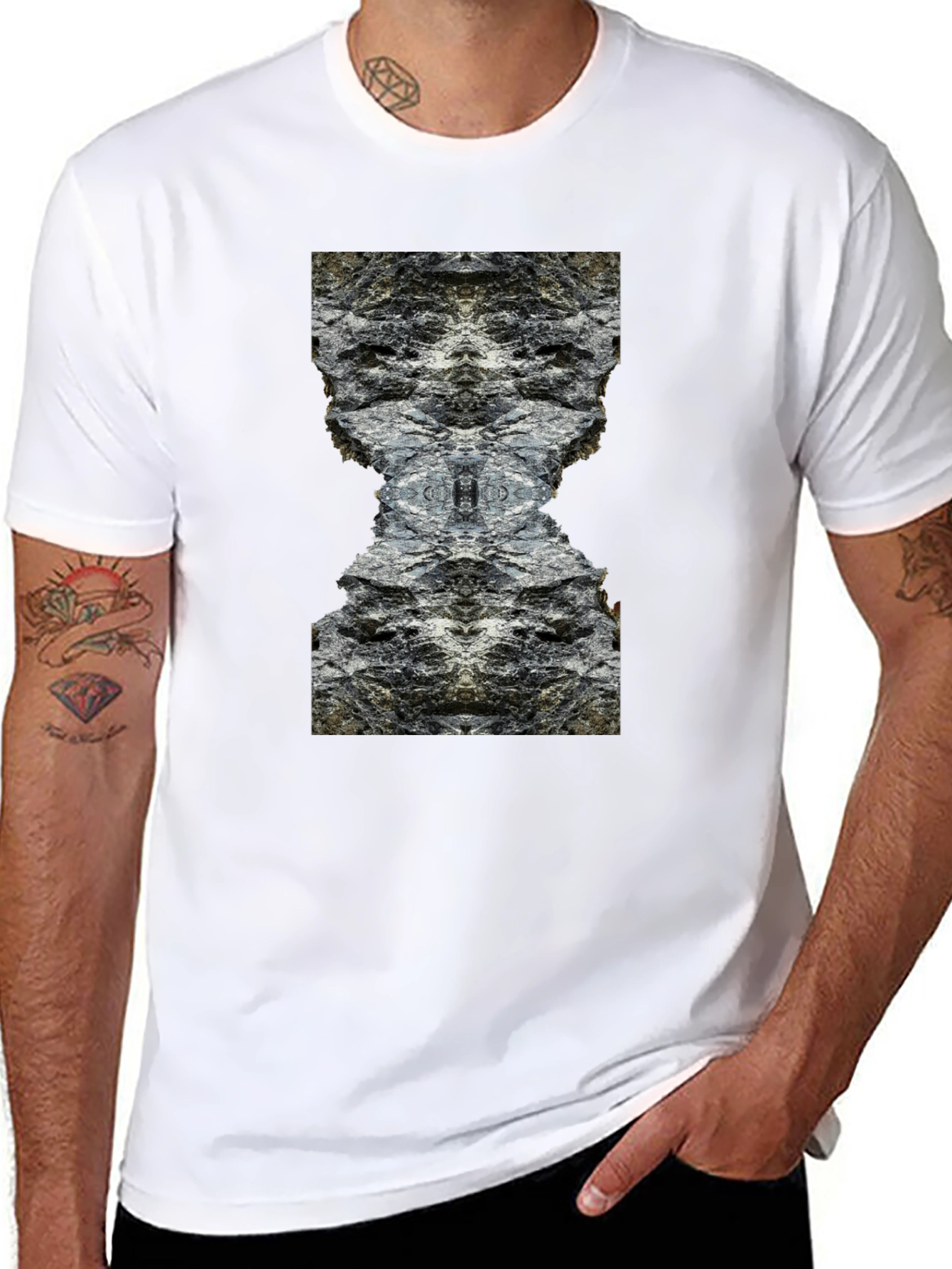 Abstract Rock Formation Graphic Tee