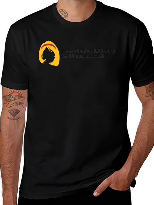 Brunette Nightmare T-Shirt Funny Hair Tee