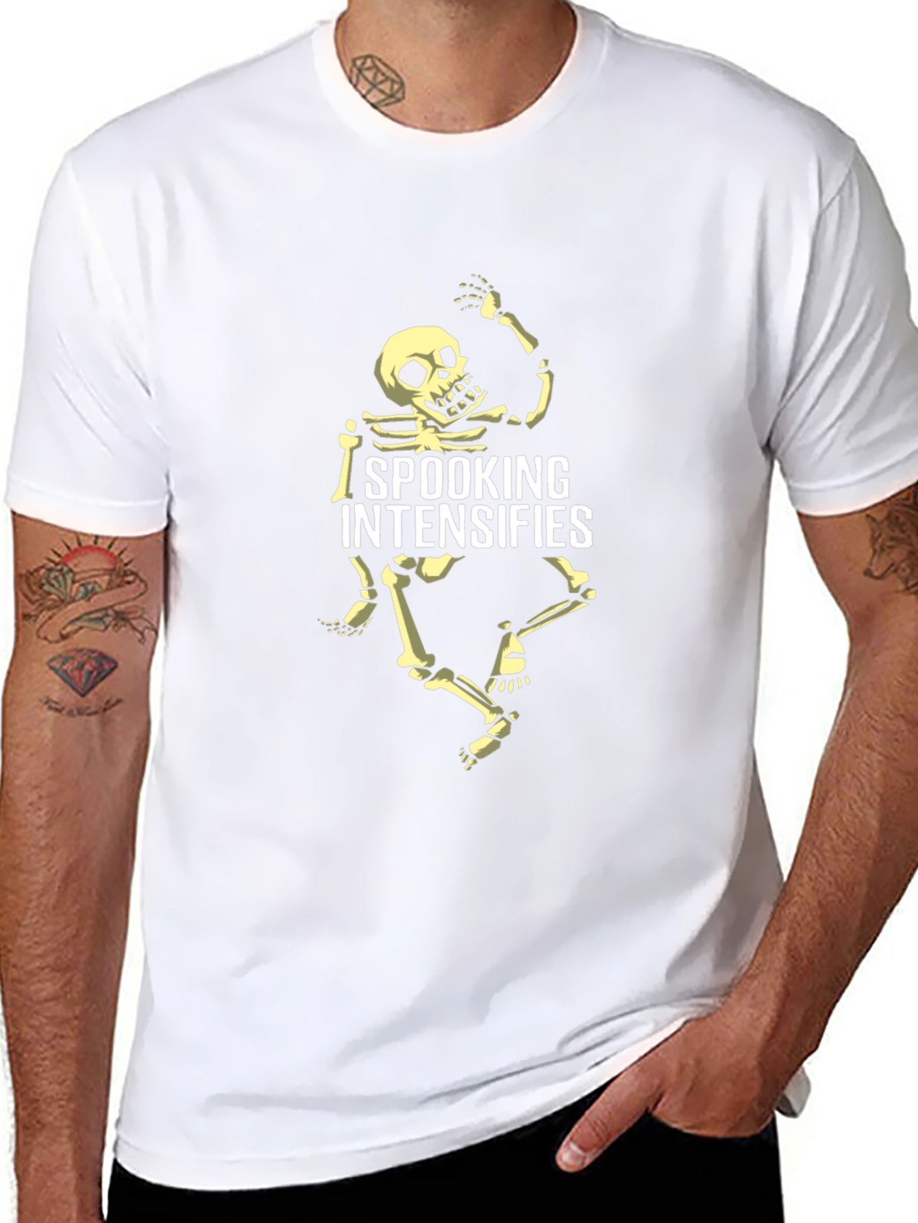 Spooking Intensifies Skeleton Graphic Tee