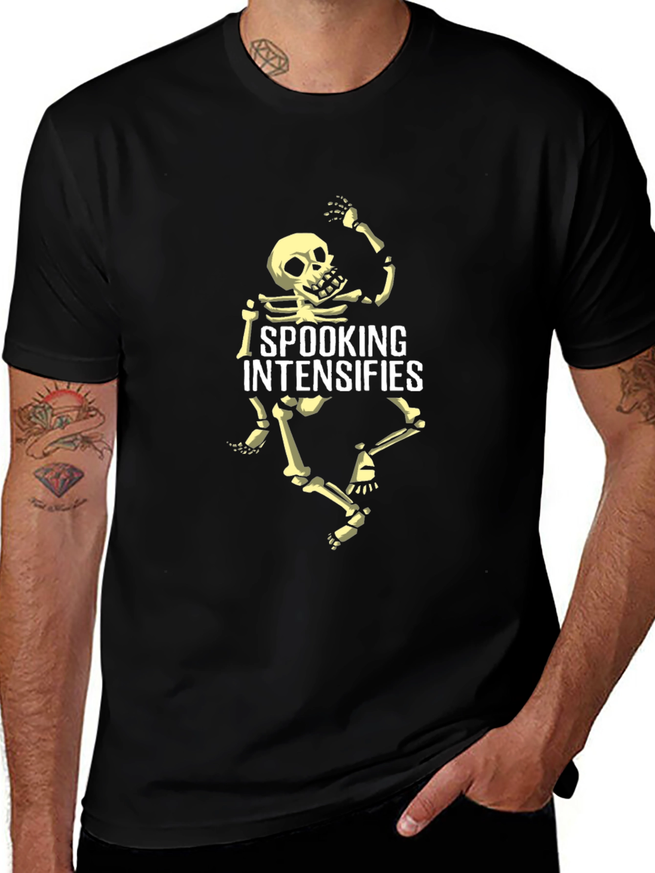 Spooking Intensifies Skeleton Graphic Tee