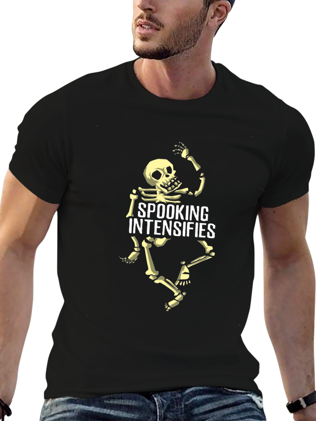 Spooking Intensifies Skeleton Graphic Tee