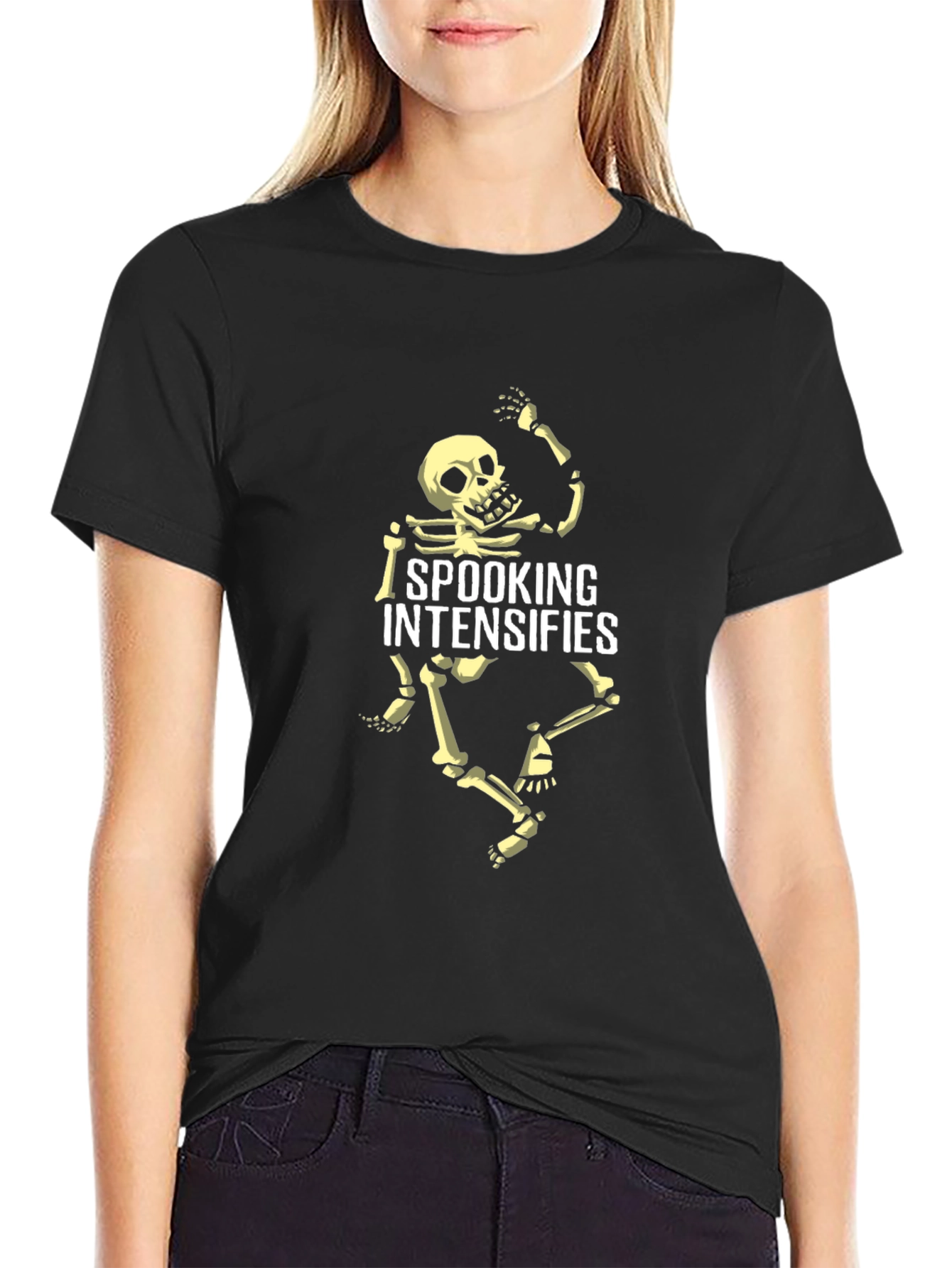 Spooking Intensifies Skeleton Graphic Tee