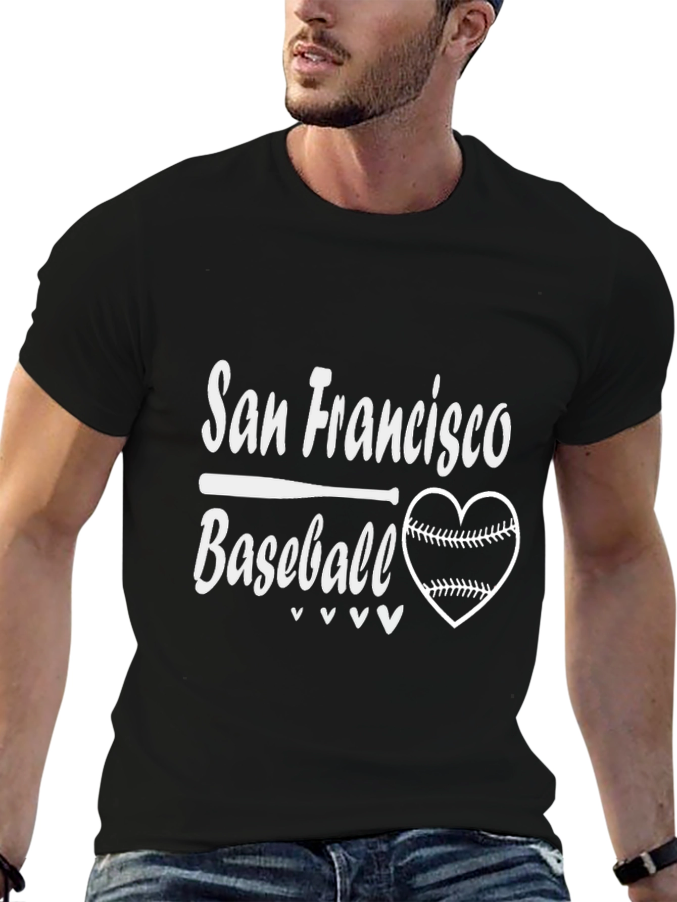San Francisco Baseball Heart Graphic Tee
