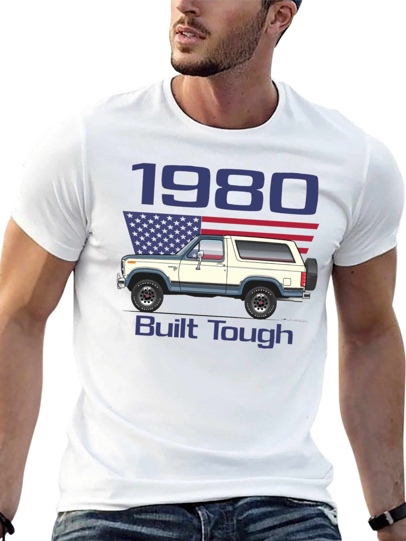 1980 Bronco Built Tough T-Shirt