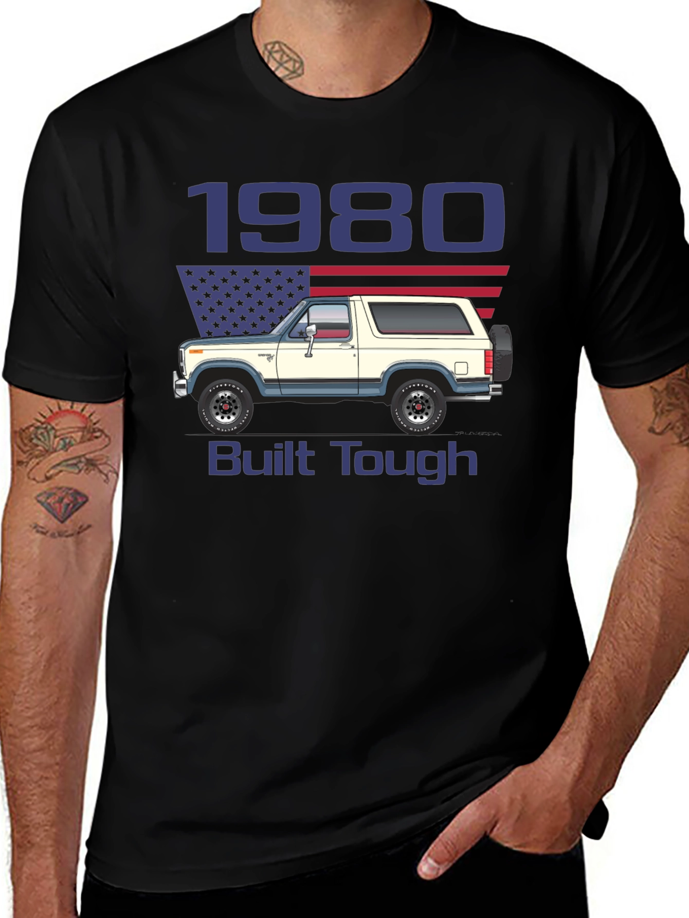 1980 Bronco Built Tough T-Shirt