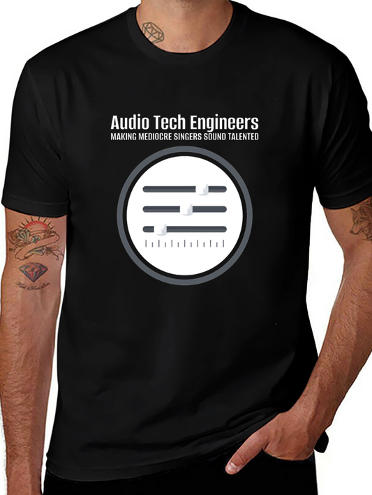 Audio Tech Engineers T-Shirt - Sound Mixer Design