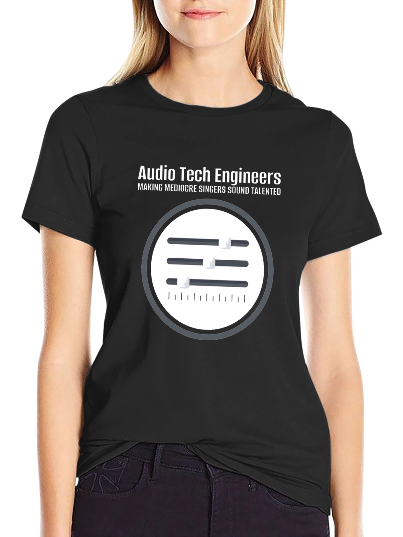 Audio Tech Engineers T-Shirt - Sound Mixer Design