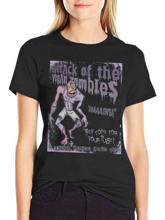 Vegan Zombie T-Shirt: Graaaains!