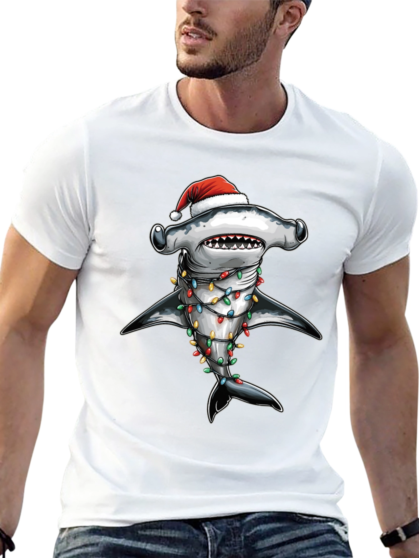 Christmas Hammerhead Shark T-Shirt