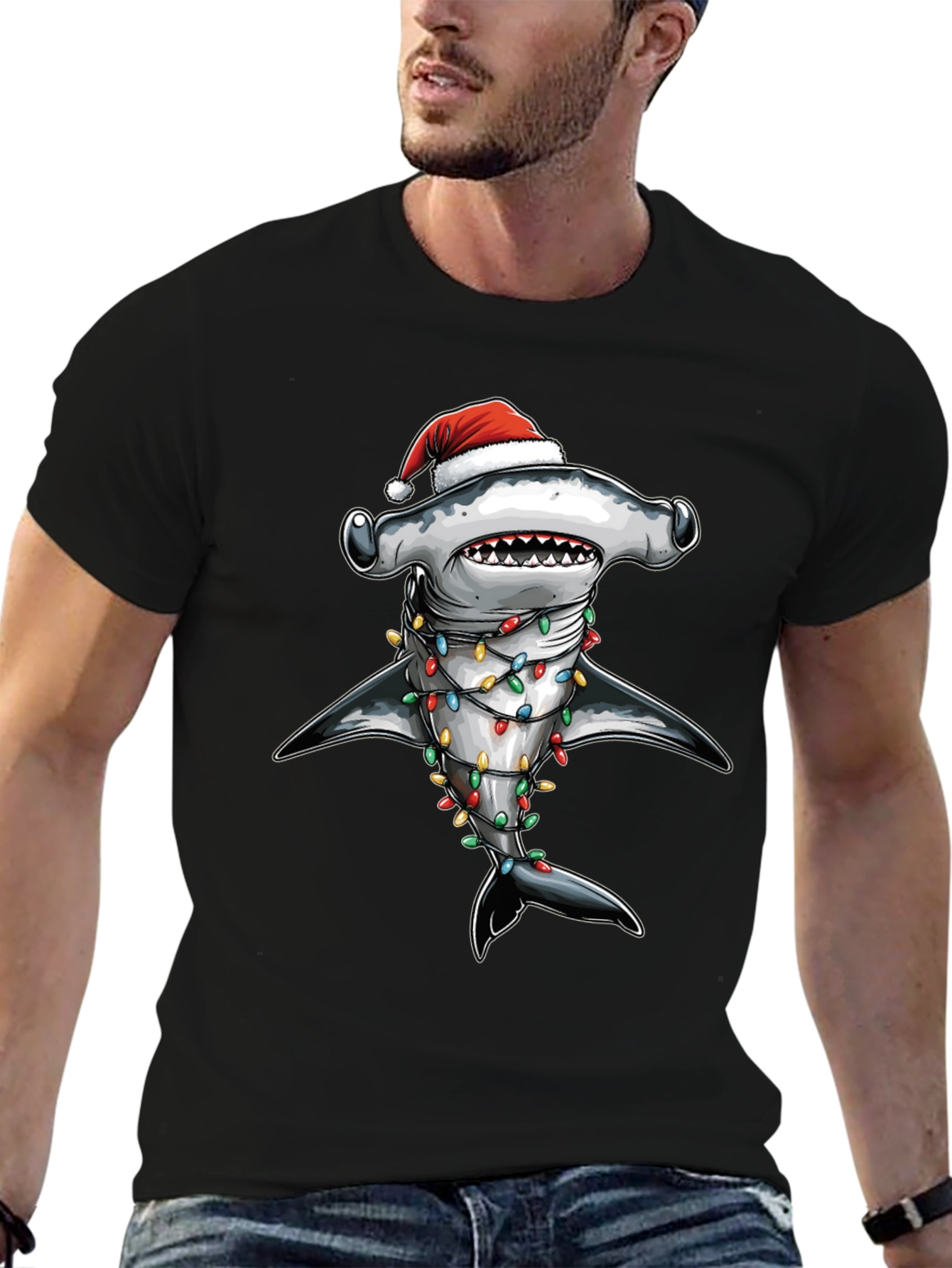 Christmas Hammerhead Shark T-Shirt
