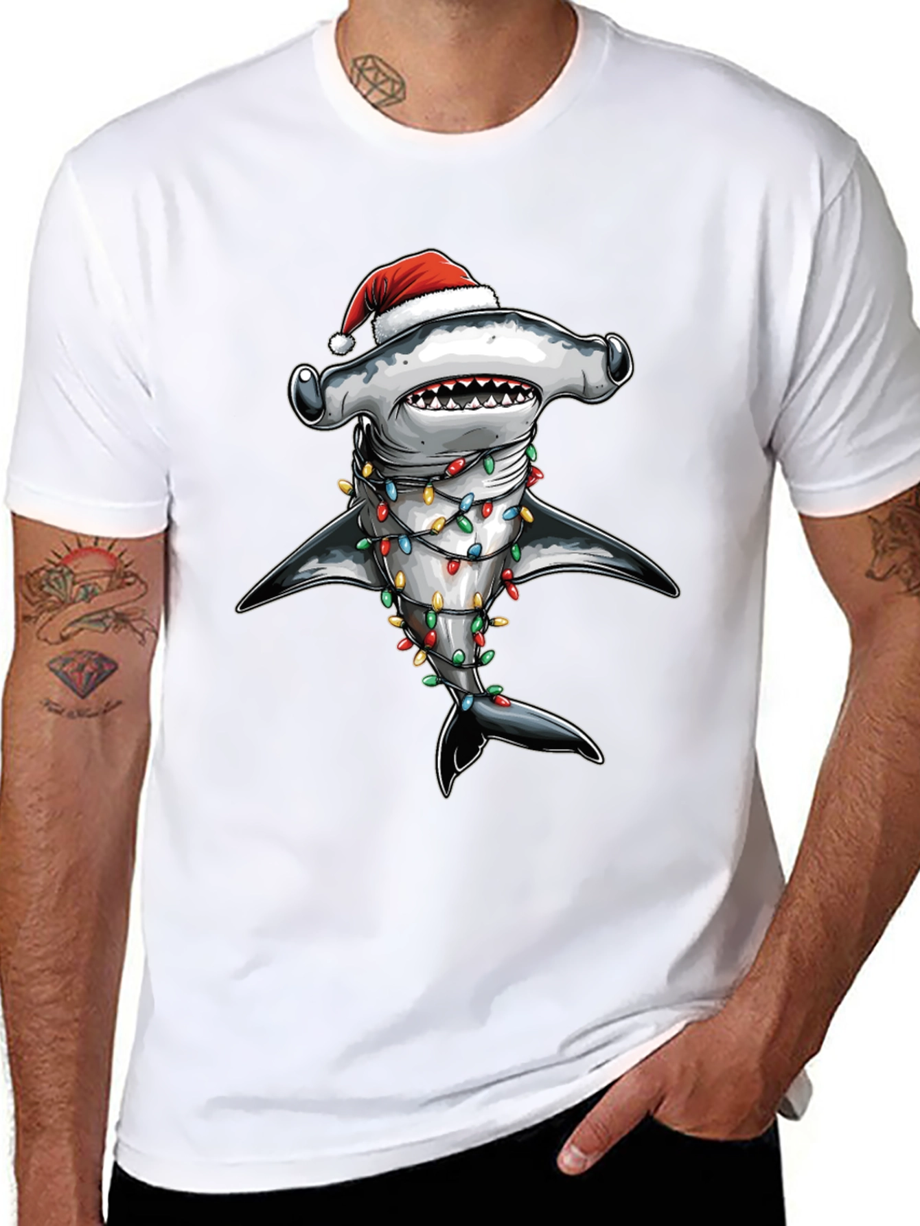 Christmas Hammerhead Shark T-Shirt