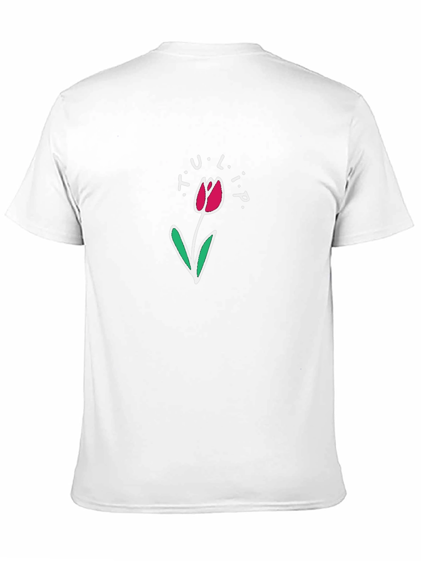 Tulip Graphic T-Shirt - Black Casual Tee