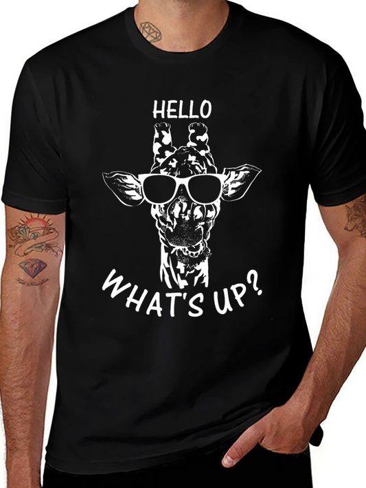 Cool Giraffe Graphic Tee - Hello Whats Up?