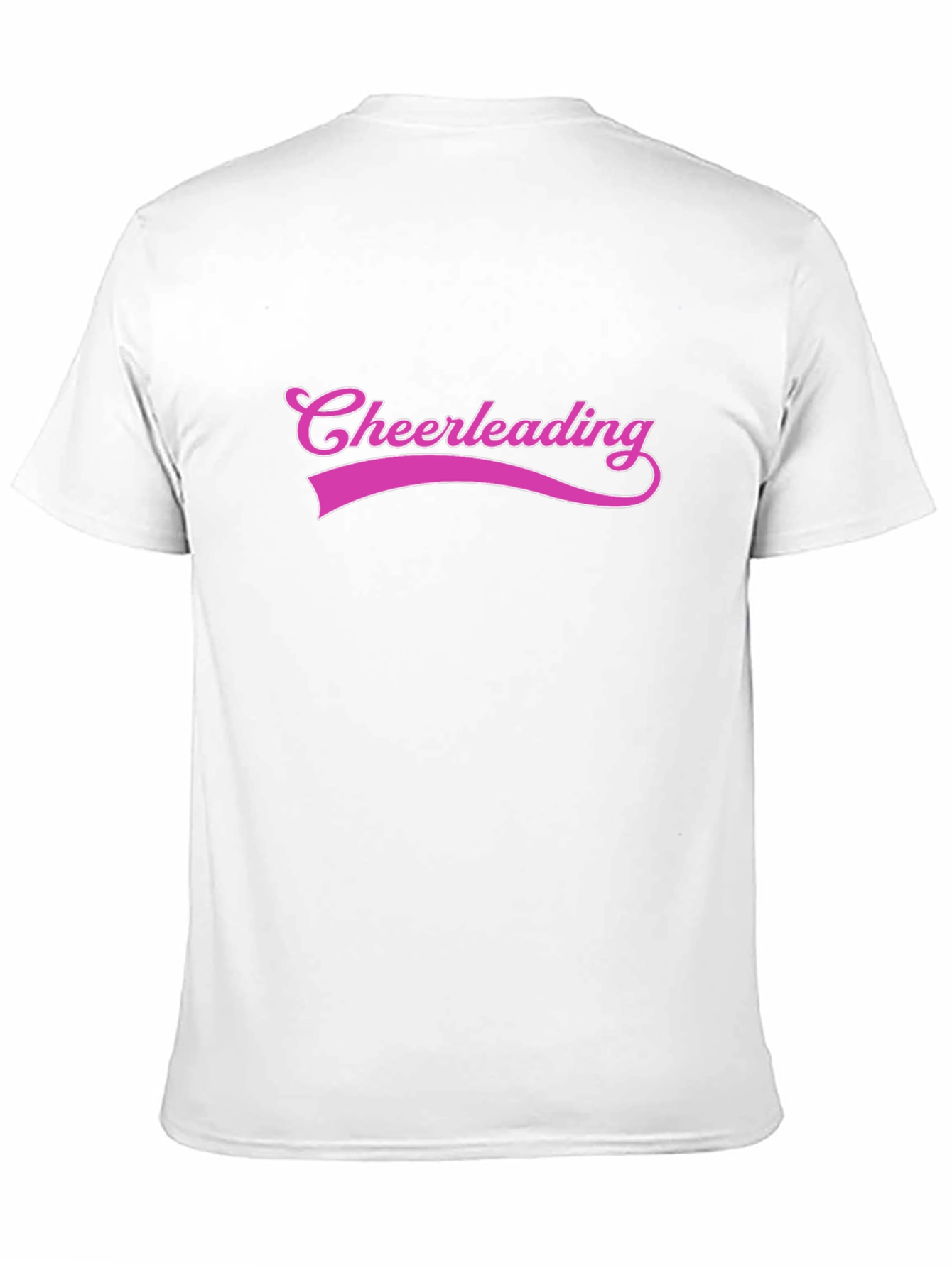 Cheerleading Graphic Tee - Black Cotton T-Shirt