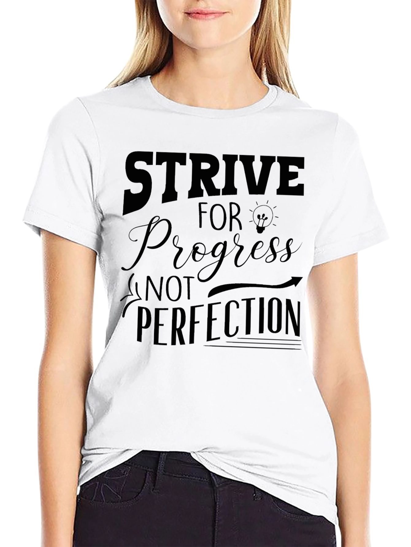 Strive for Progress T-Shirt - Motivational Tee