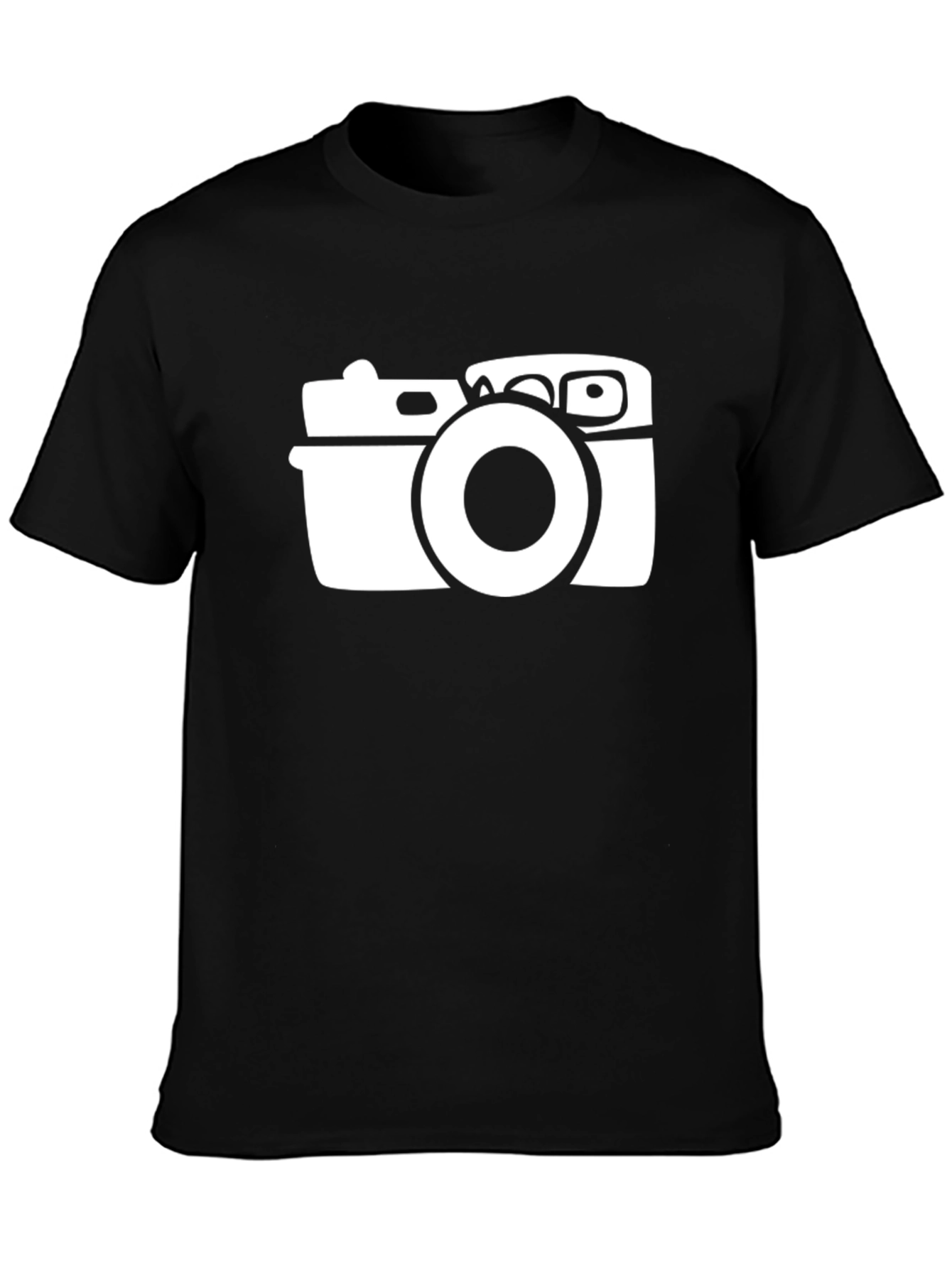 Camera Graphic Black T-Shirt - Photographer Style
