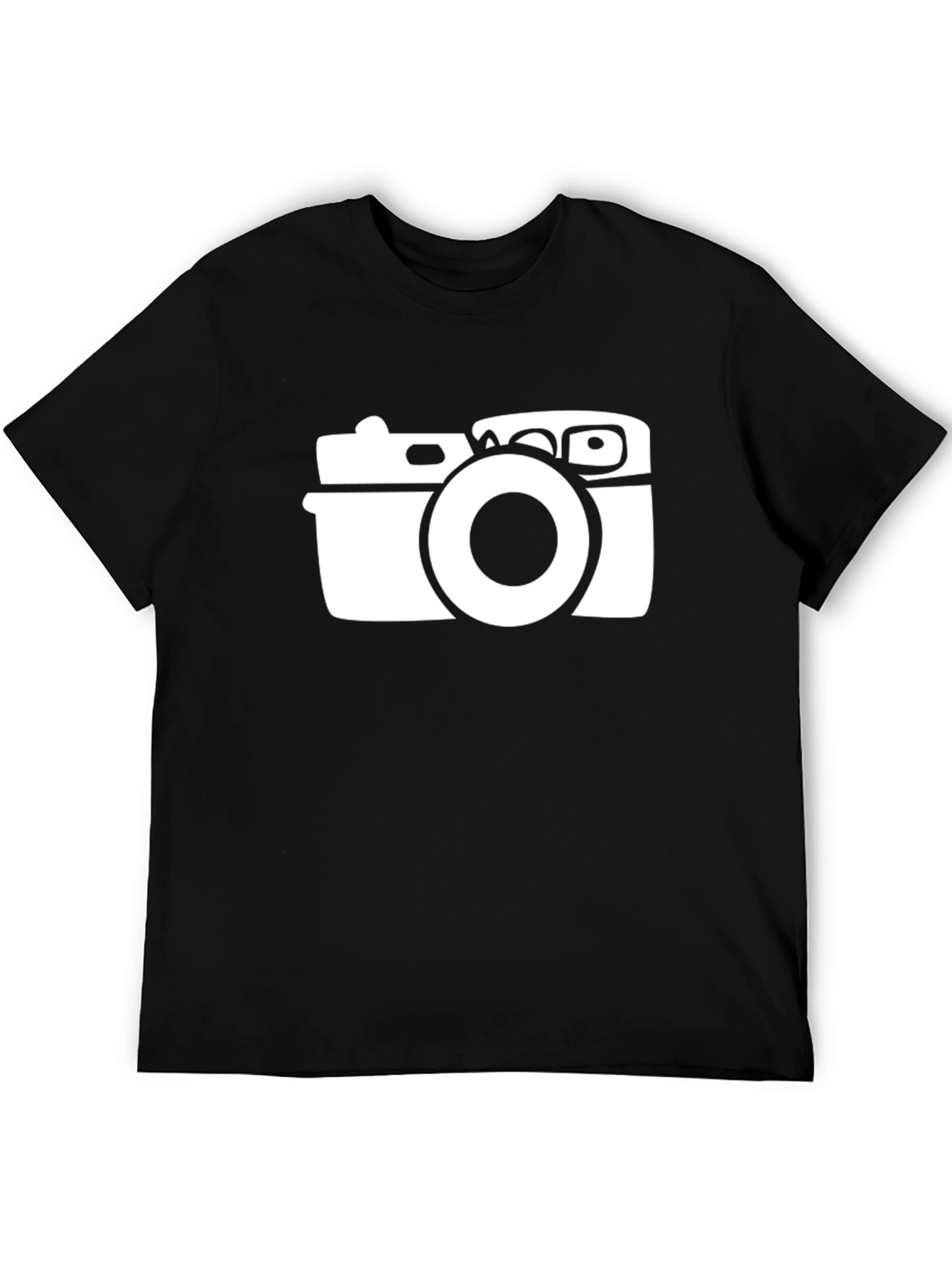 Camera Graphic Black T-Shirt - Photographer Style