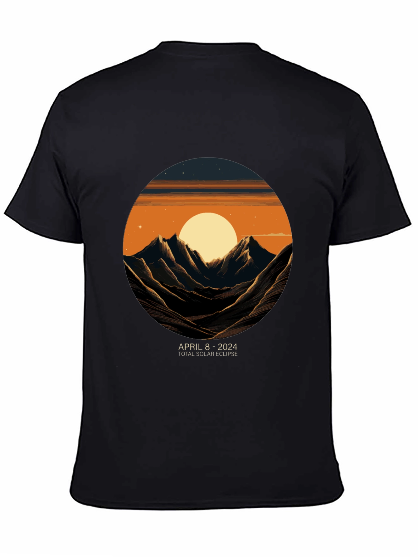 April 8 2024 Total Solar Eclipse Graphic Tee