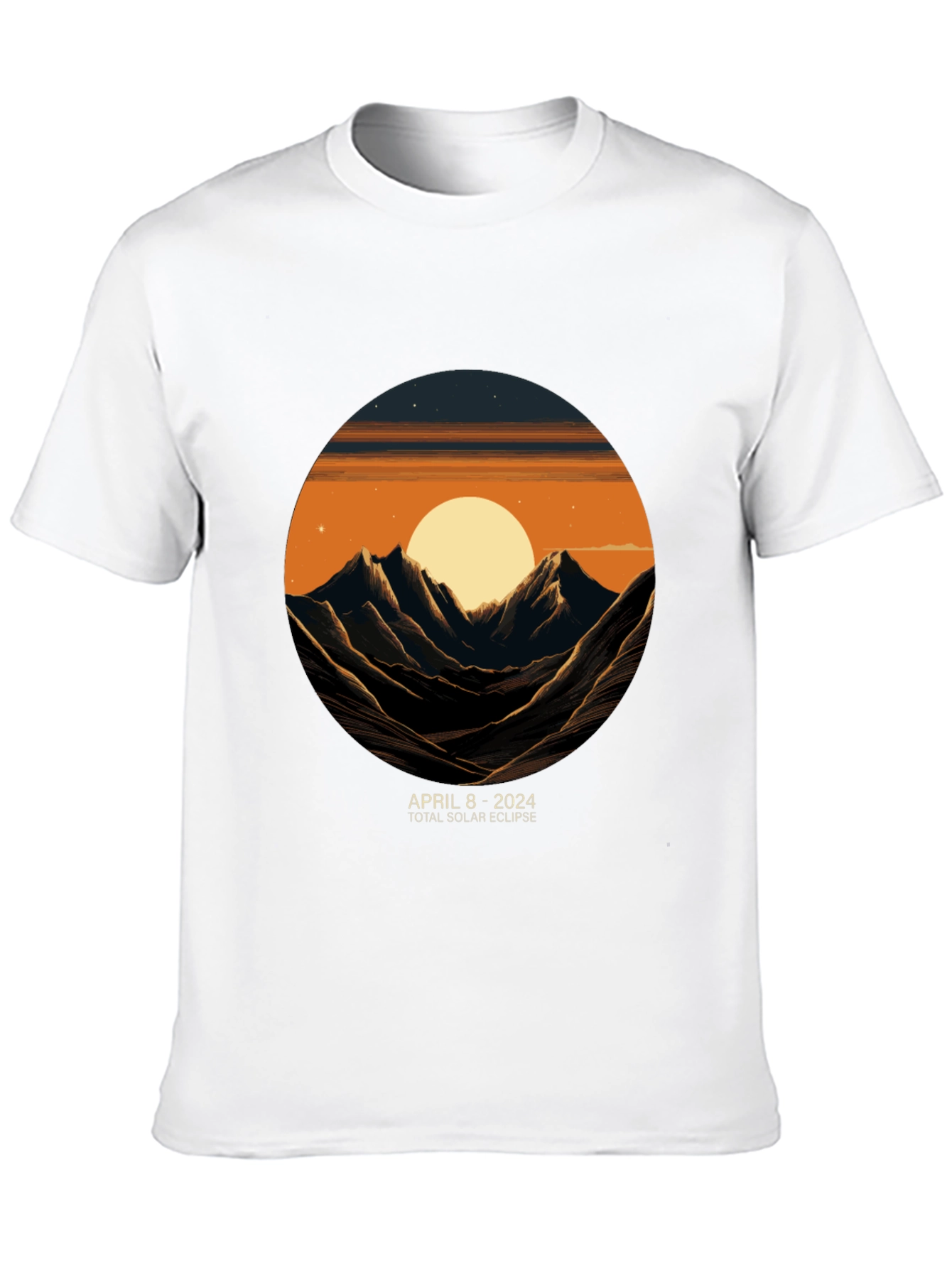 April 8 2024 Total Solar Eclipse Graphic Tee